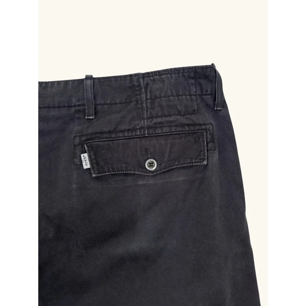 Levis Mens Chino Pants Faded Black Straight Leg Casual Trousers W37 L31